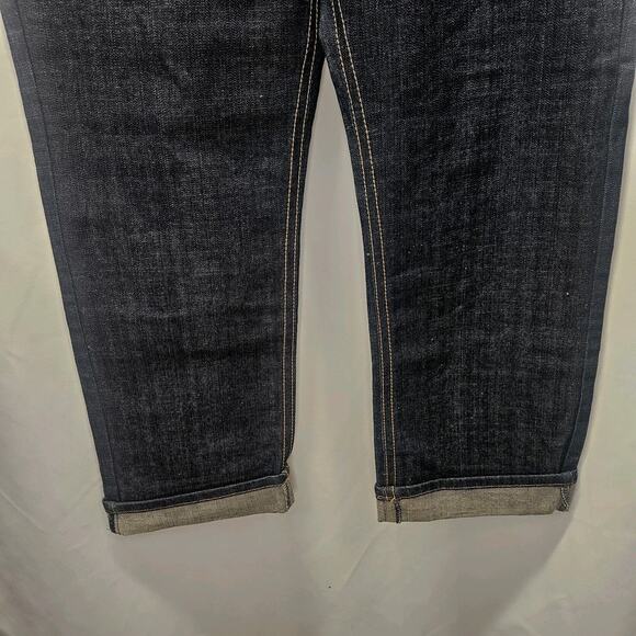 Y2K Vintage Mens Clench Jeans Velvet Pockets 36x32 Dark Wash Embroidered - Picture 3 of 9